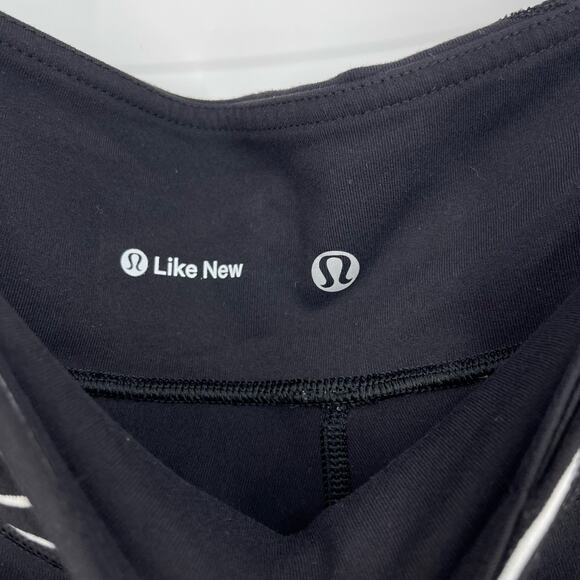 Lululemon Wunder Under Leggings Full Length Black White Size 8 - Picture 5 of 7